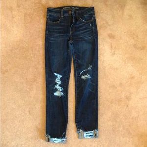 American eagle distressed skinny jeans